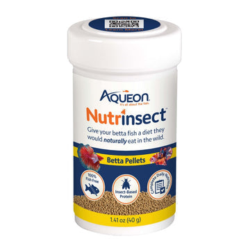 Aqueon Nutrinsect Fish-Free Fish Food Betta Pellets 1ea/1.41 oz