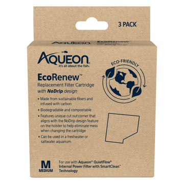 Aqueon Ecorenew Filter Cartridges 1ea/Medium 3 Pk