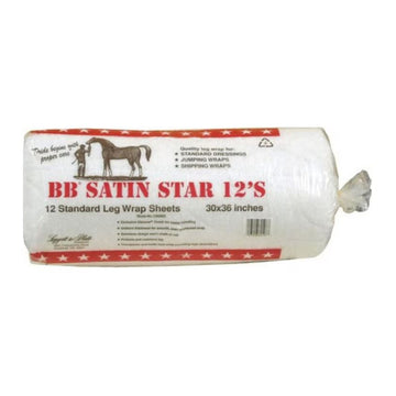 Bb Satin Star Standard Leg Wrap Sheets 30 x 36 in.-12Pk