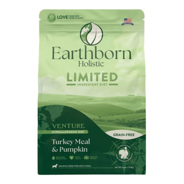 Earthborn Holistic Venture Lid Grain Free Dog Food Turkey/Squash 4 Lb