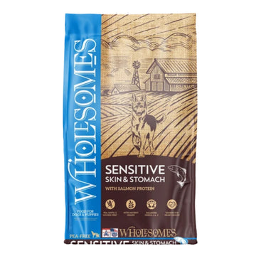 Wholesomes Sensitive Skin & Stomach Food Salmon/Brown Rice 30 Lb