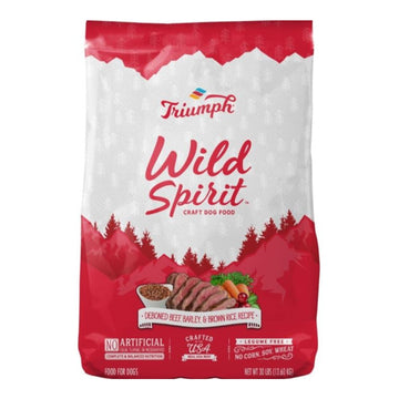 Wild Spirit Dog Food Beef/Barley/Rice 30 Lb