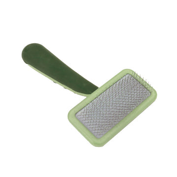 Safari Dog Soft Slicker Brush Light Green/Dark Green 1ea/MD