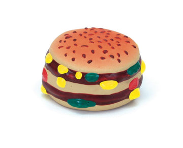 Rascals Latex Dog Toy hamburger Multi-Color 1ea/2.5 in