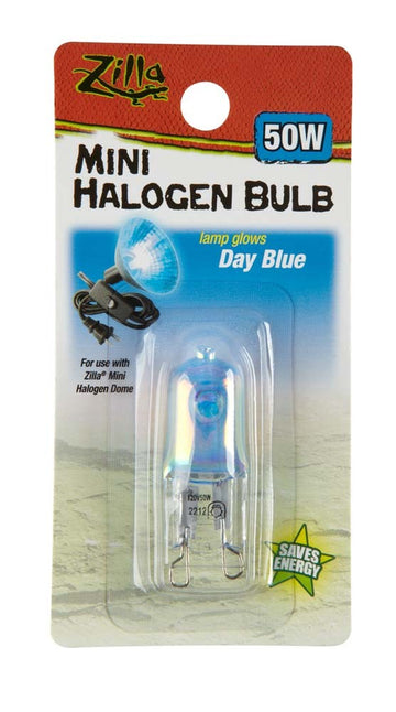 Zilla Light & Heat Mini Halogen Bulbs Day Blue 1ea/50 W