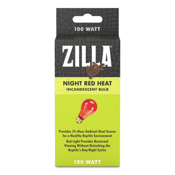 Zilla Incandescent Bulbs Night Red 1ea/100 W