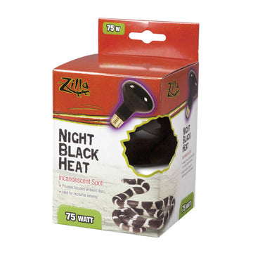 Zilla Incandescent Spot Bulbs Night Black 1ea/75 W