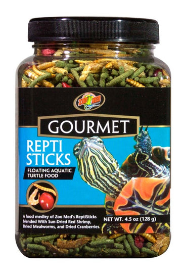 Zoo Med Gourmet Reptisticks Floating Aquatic Turtle Dry Food 1ea/4.5 oz