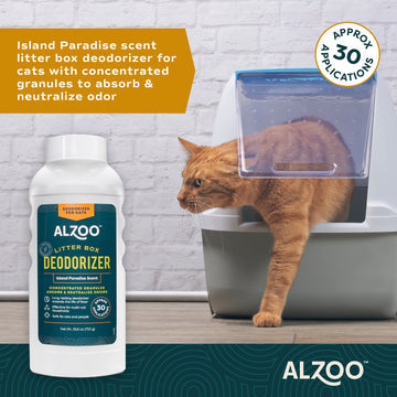 Alzoo Mineral-Based Litter Deodorizer Island Paradise 26.6oz.