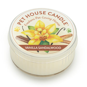 Pet House Candle Vanilla Sandlewood Mini Case of 12