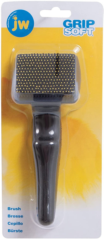 JW Pet GripSoft Cat Brush Gray, Yellow 1ea/One Size