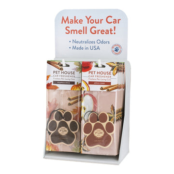 Pet House Candle Air Freshener Car Display 12 Apple Cider & 12 Pumpkin Spice 24 Piece Fall