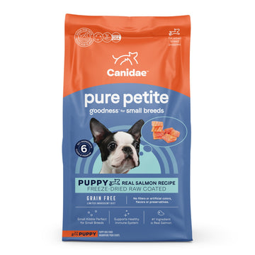 Pure Petite Small Breed Raw Coated Gf Puppy Food Fresh Salmon 4 Lb