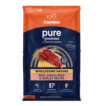 Pure Dog Food with Wholesome Grains Beef/Barley 4 Lb