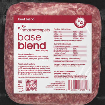 Smallbatch Dog Cat Frozen Beef Blend 2Lb