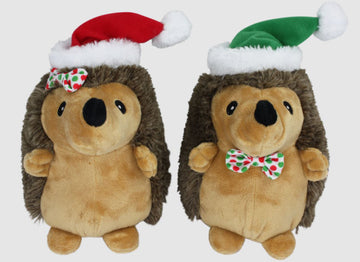 Multipet Hedgehog W- Bowtie And Santa Hat 7Inches