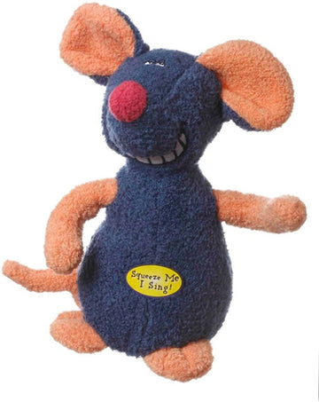 Multipet Deedle Dudes Dog Toy Mouse Multi-Color 1ea/8 in