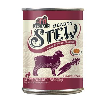 Redbarn Pet Products Hearty Stew All Life Stages Canned Dog Food Lamb & Carrot, 12oz. (Case of 12)