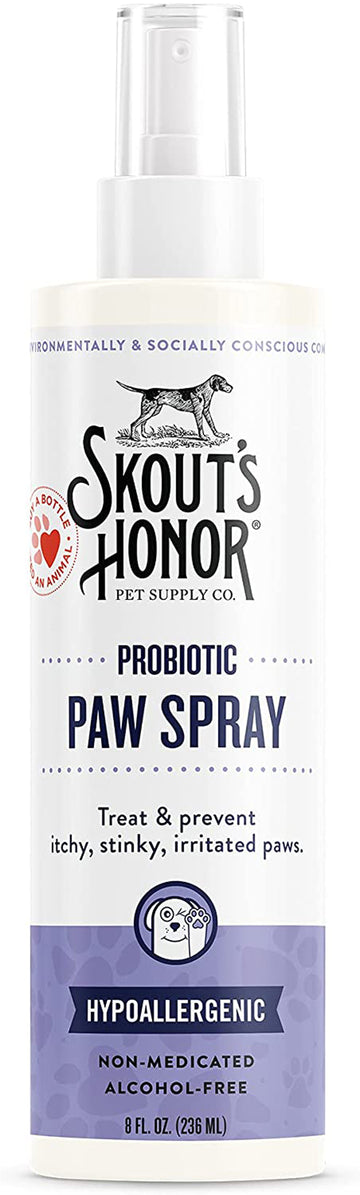 Skouts Honor Dog Cat Probiotic Paw Spray 8oz.