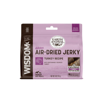 Earth Animal Dog Wisdom Air-Dried Jerky Turkey 4oz.