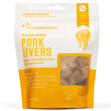 Smallbatch Dog Cat Freeze Dried Treat Pork Liver 3.5oz