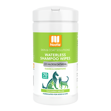 Nootie Waterless Grooming Wipes Cucumber Melon 70 Count