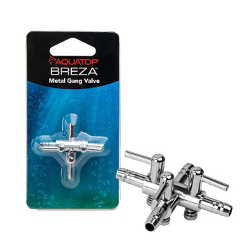 Aquatop BREZA Metal Gang Valve 3-Way Silver 1ea