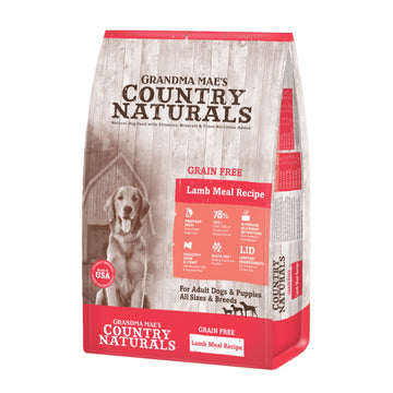 Grandma Mae's Country Naturals Grain Free L.I.D. Dry Dog Food Lamb, 1ea/12 lb