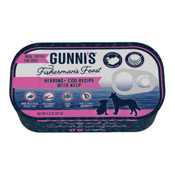 Gunni'S Dog Herring Cod 4.5Oz 12 Pack