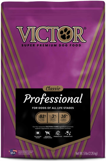 Victor Super Premium Dog Food Classic Professional Dry Dog Food Beef 1ea/5 lb