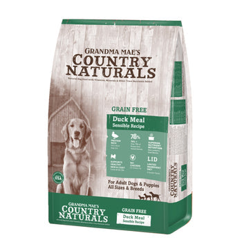 Grandma Mae's Country Naturals Grain Free L.I.D. Dry Dog Food Duck, 1ea/12 lb