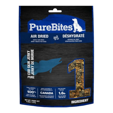 Purebites Freeze Dried Dog Treats Cod Skin 4.8oz.