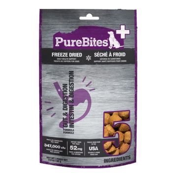 Purebites+ Freeze Dried Dog Gut & Digestion Chicken/Pumpkin 3oz.