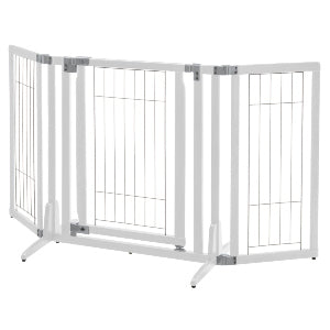 Richel Premium Plus Freestanding Pet Gate - Origami White