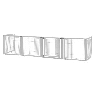 Richell Convertible Elite 6 Panel Pet Gate - Origami White